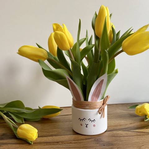 Vaso di fiori pasquale Caotina