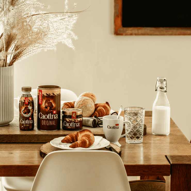 Caotina Produkte auf Tisch